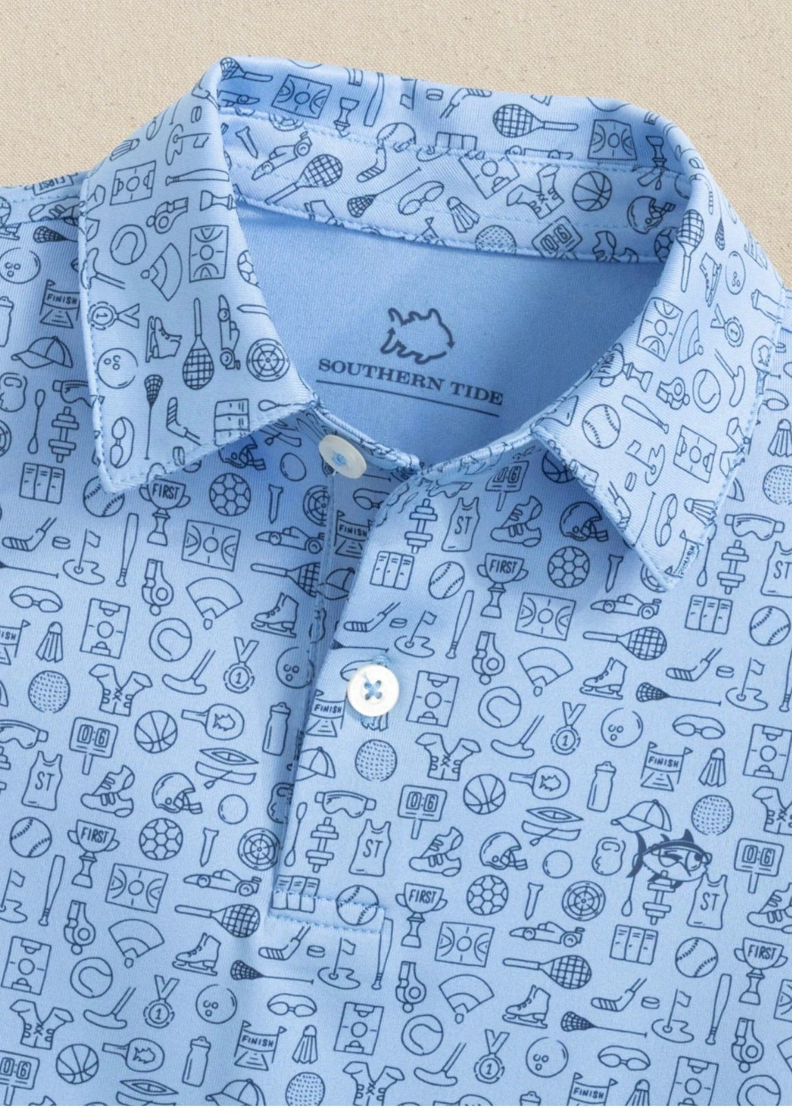 Boys/Youth Blue Finally Friday Polo