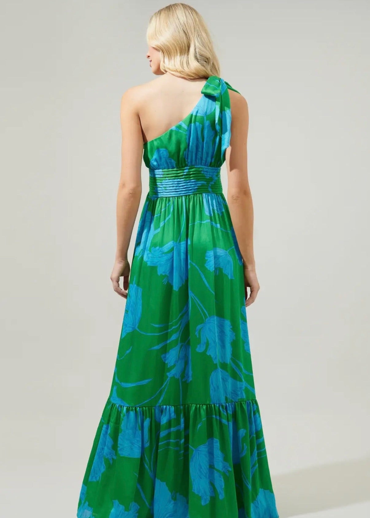 Seamoss Floral One Shoulder Maxi