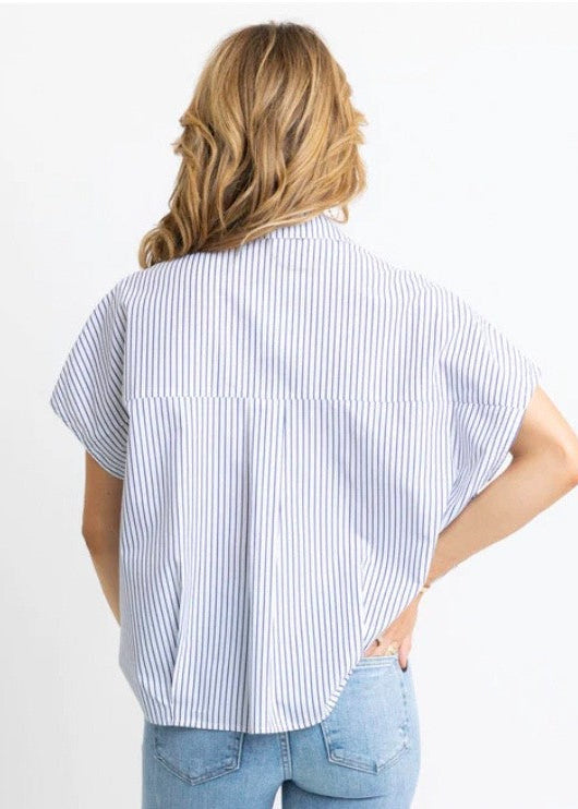 Stripe Classic Vneck|41