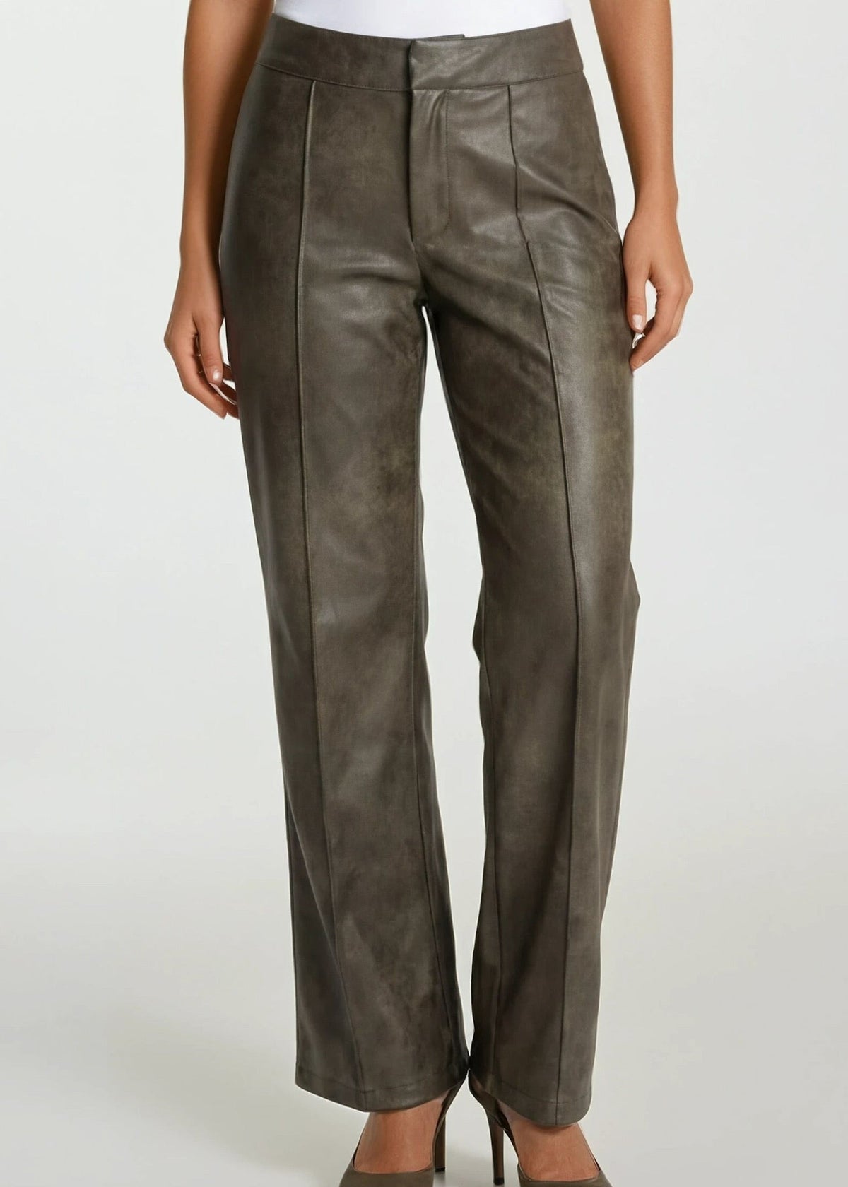 Suede Pants - Olive