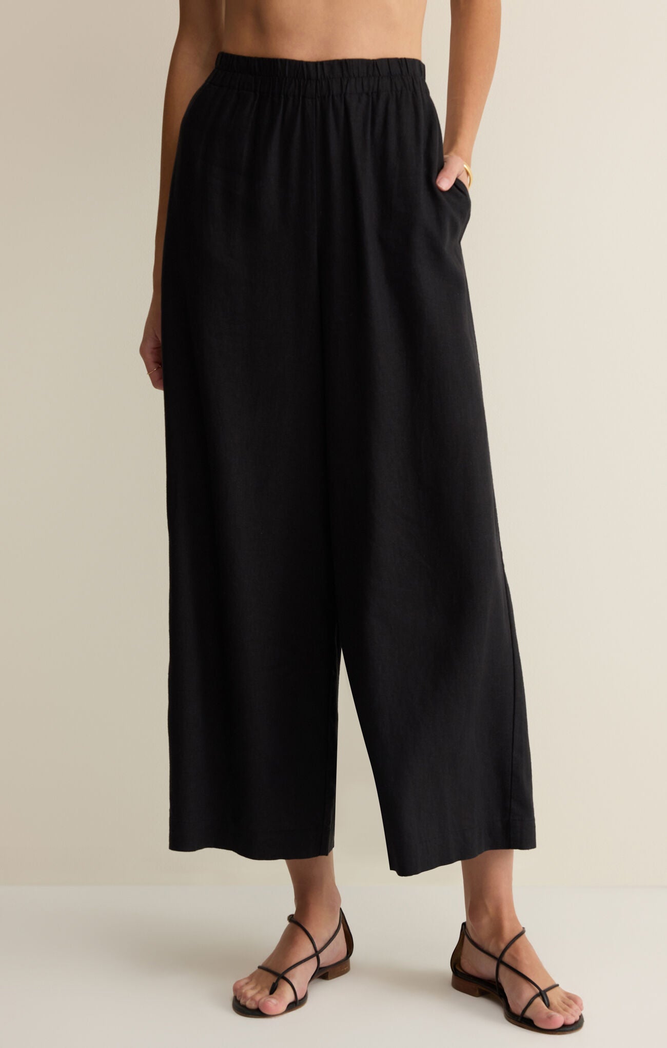 Scout Linen Pant - Black