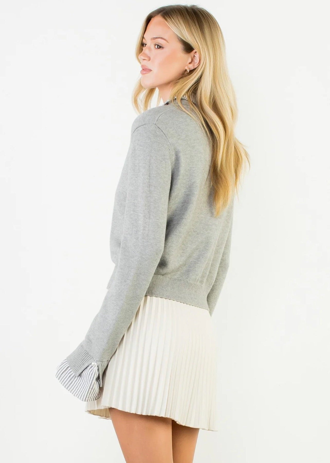 Pearl Button Knit Top