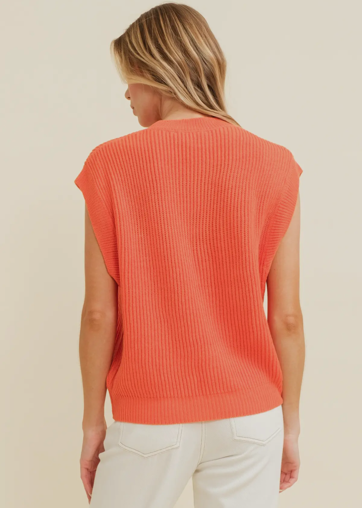 "Tigers" Embroidered Sleeveless Cap Sweater