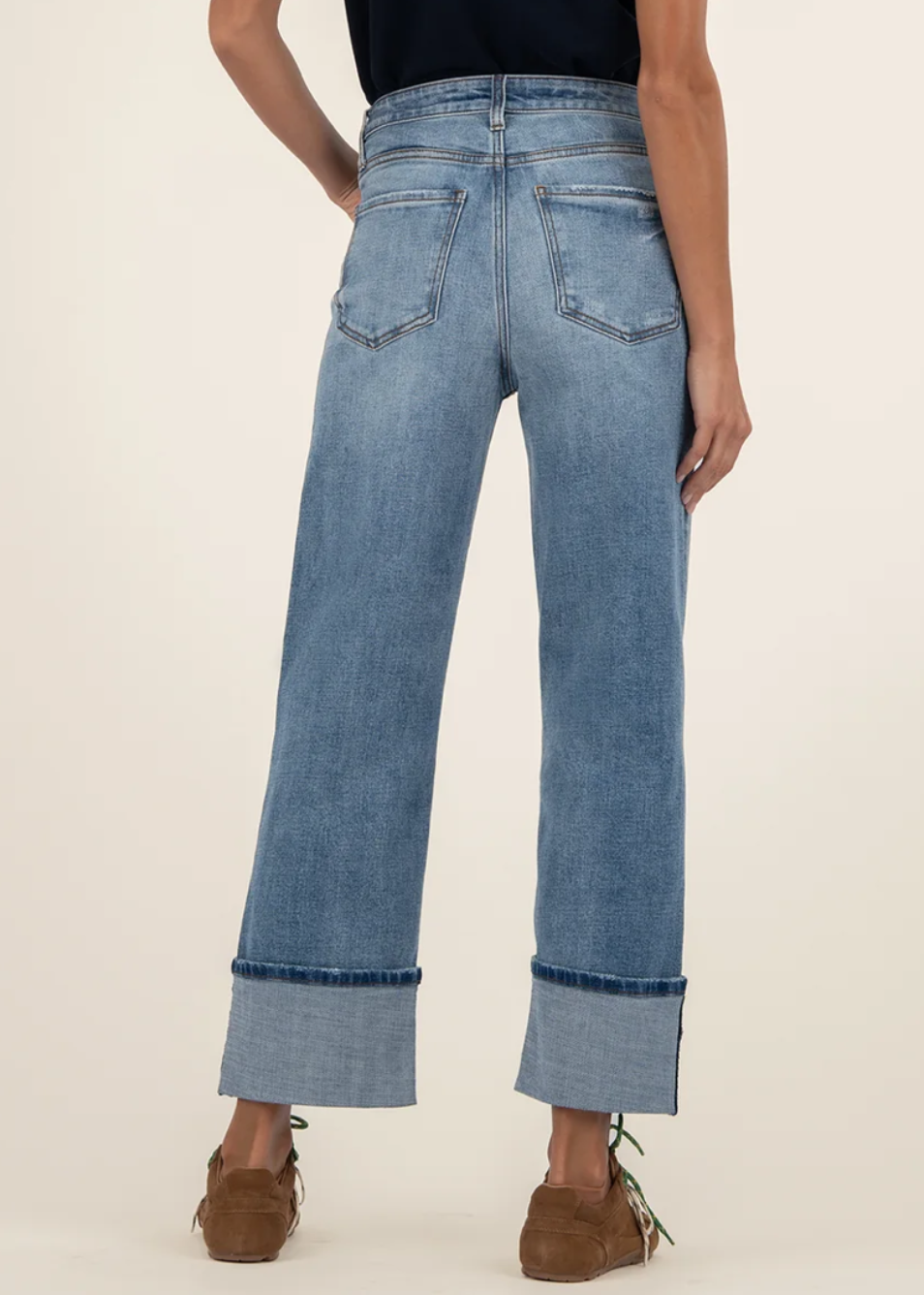 KUT Sienna High Rise Cuffed Straight