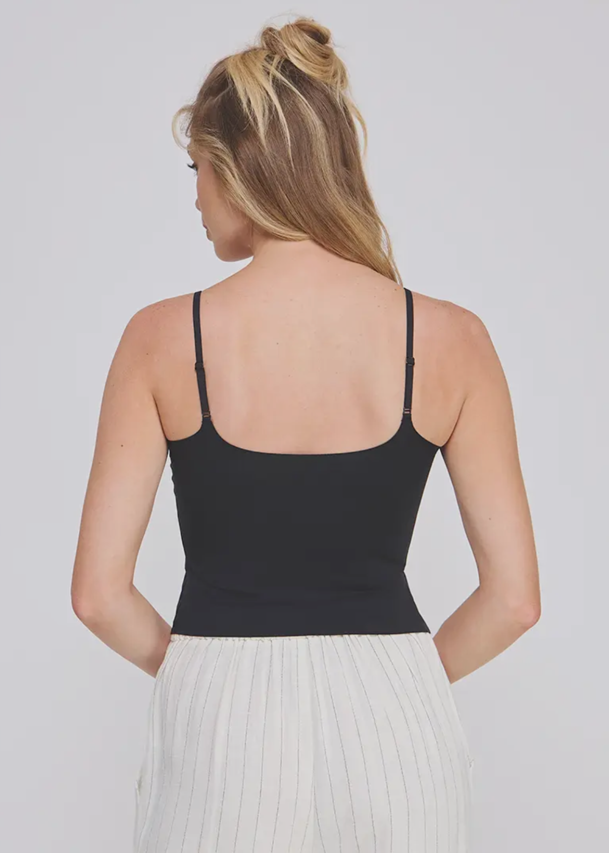 Princess Seam Bralette Cami - Black One Size