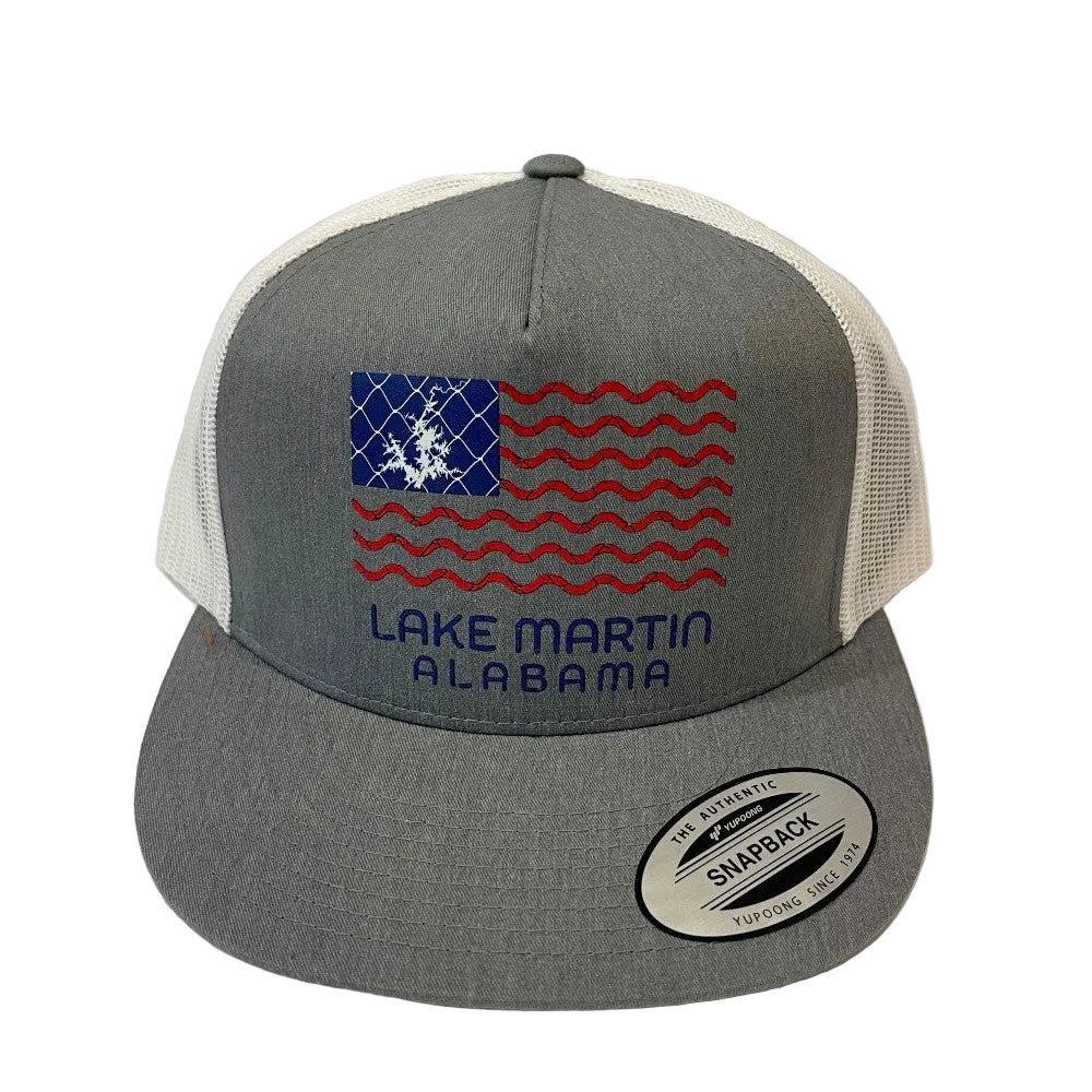 Lake Martin American Flag Hat|300