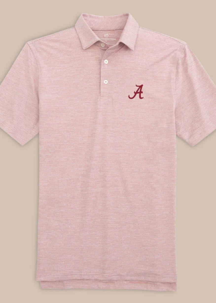 Alabama- Spacedye Polo-Crimson|208