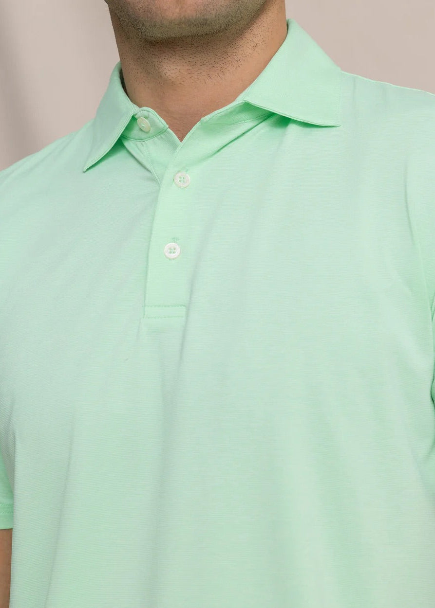 Coastal Breeze Heather Performance Polo