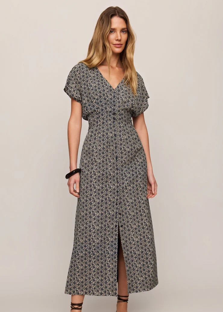Sanna Iris Floral Midi Dress