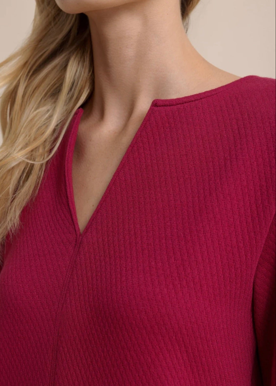 Cady Jacquard Dress- Carolina Plum