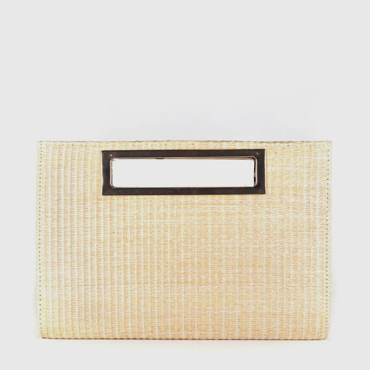 Chloe Clutch- Straw