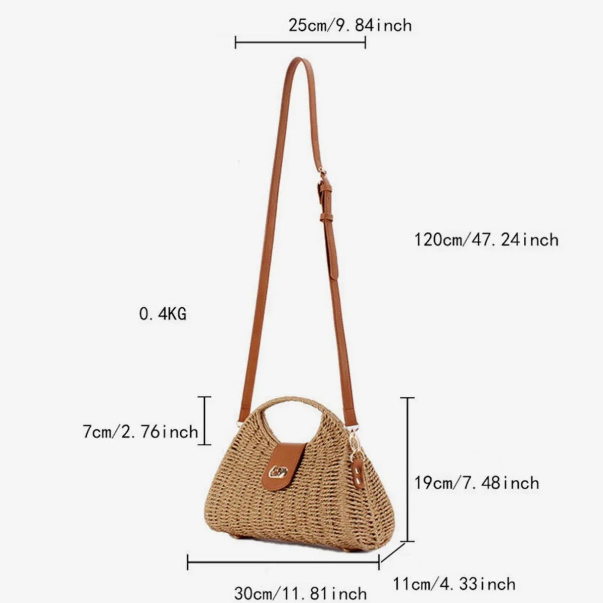 Rope Woven Bag - Camel