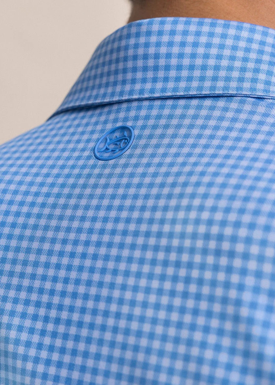 Driver Island Gingham Polo-blue