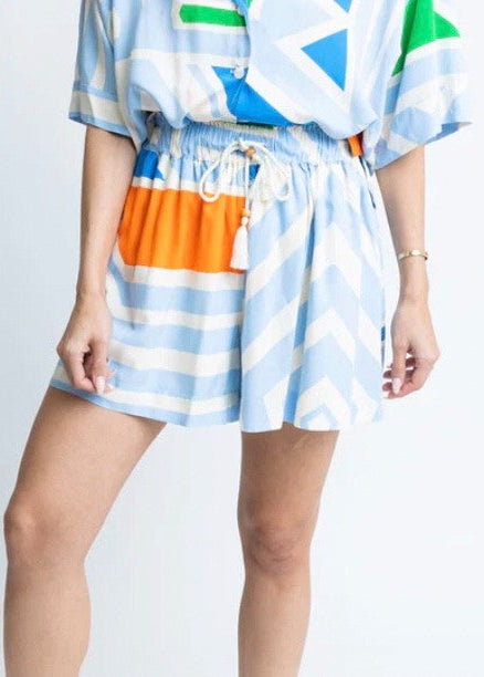 Multi Geometric Pocket Shorts|45