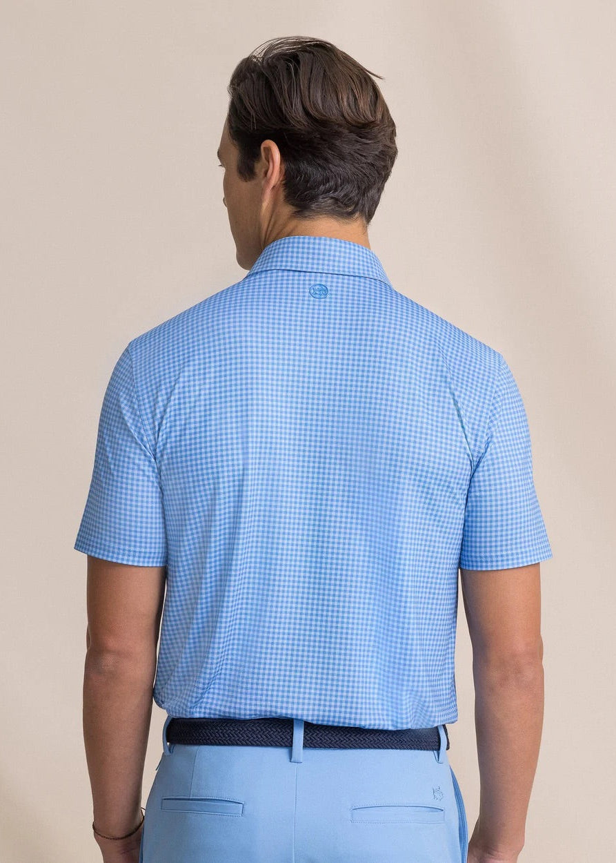 Driver Island Gingham Polo-blue