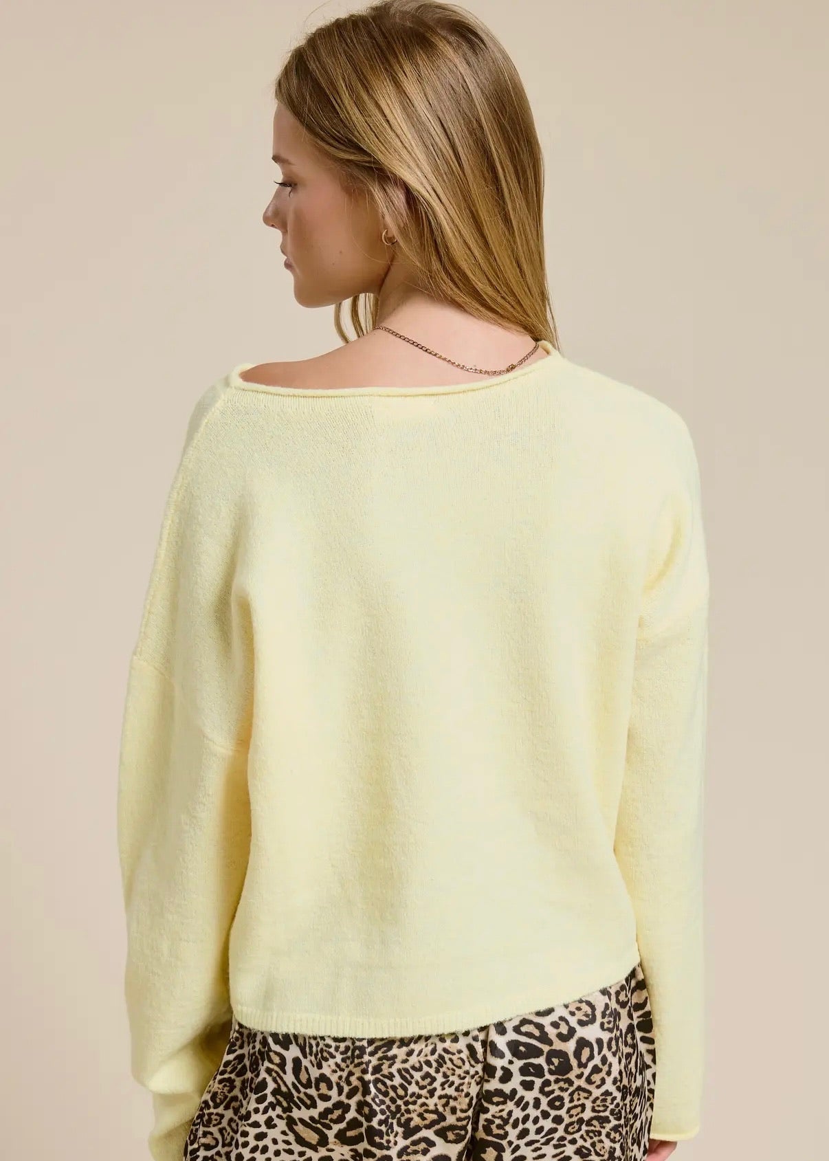 Yellow Cardigan Sweater