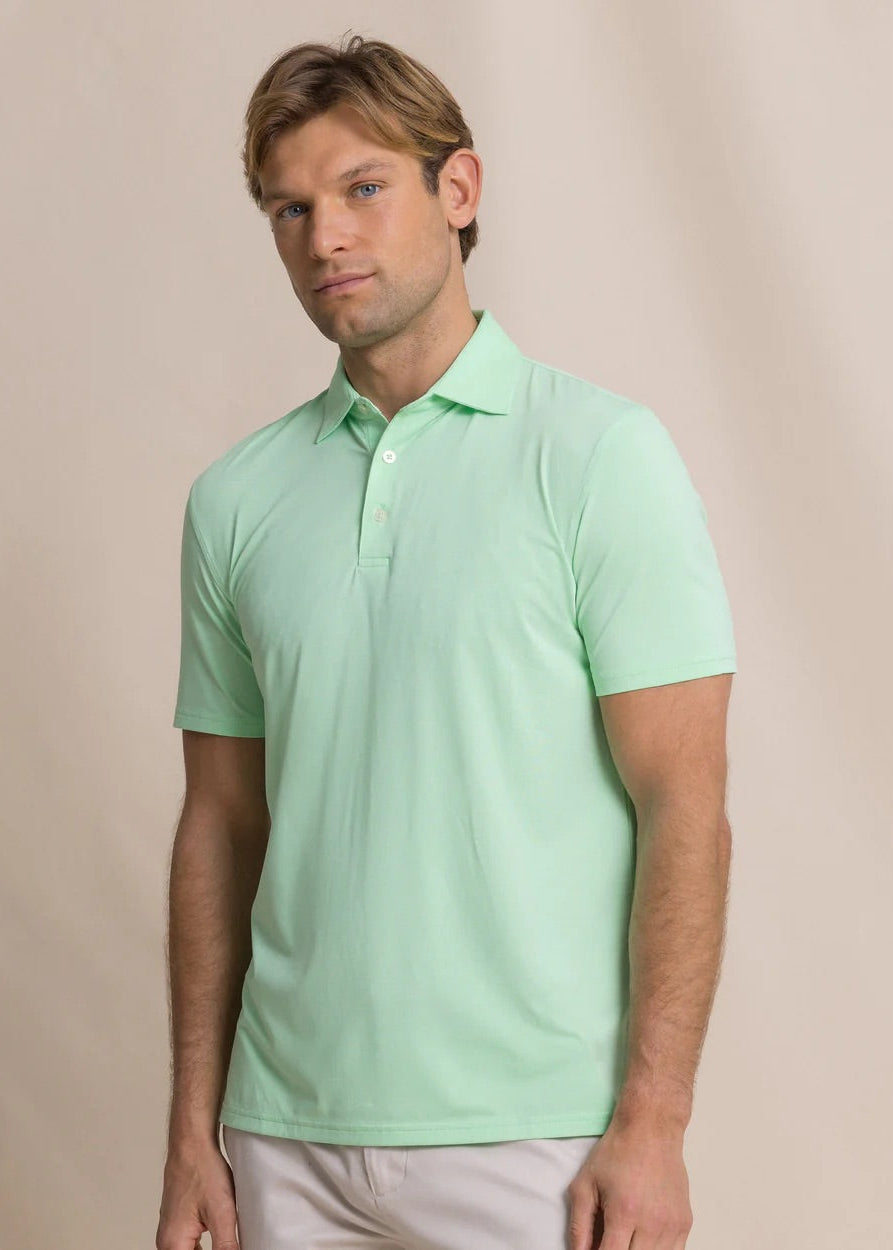 Coastal Breeze Heather Performance Polo