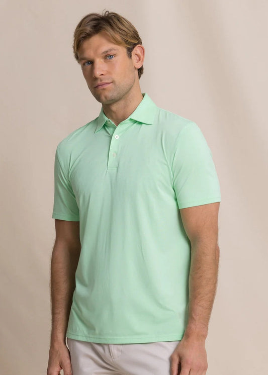 Coastal Breeze Heather Performance Polo