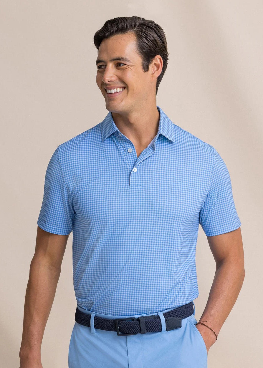 Driver Island Gingham Polo-blue