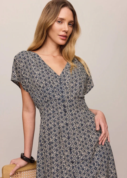 Sanna Iris Floral Midi Dress