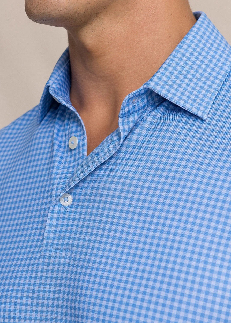 Driver Island Gingham Polo-blue