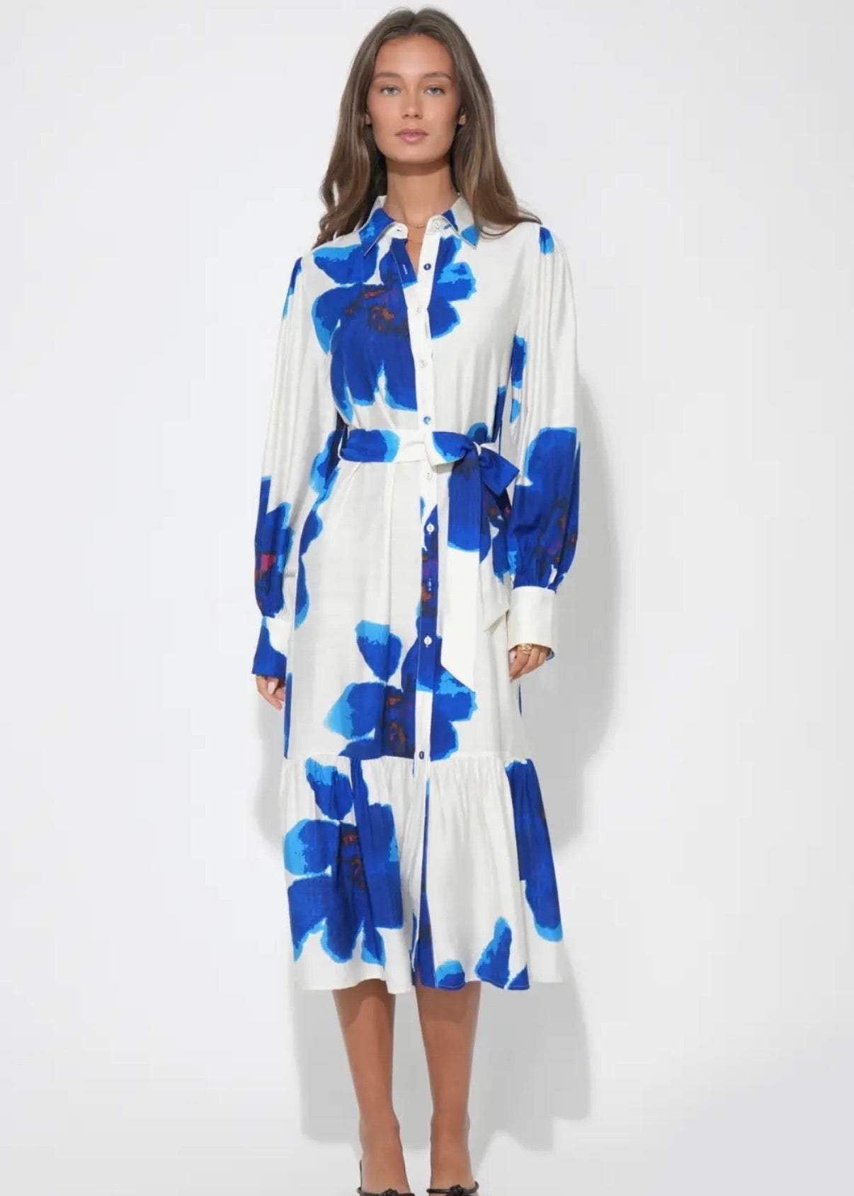 Mila Printed Floral Midi Dress
