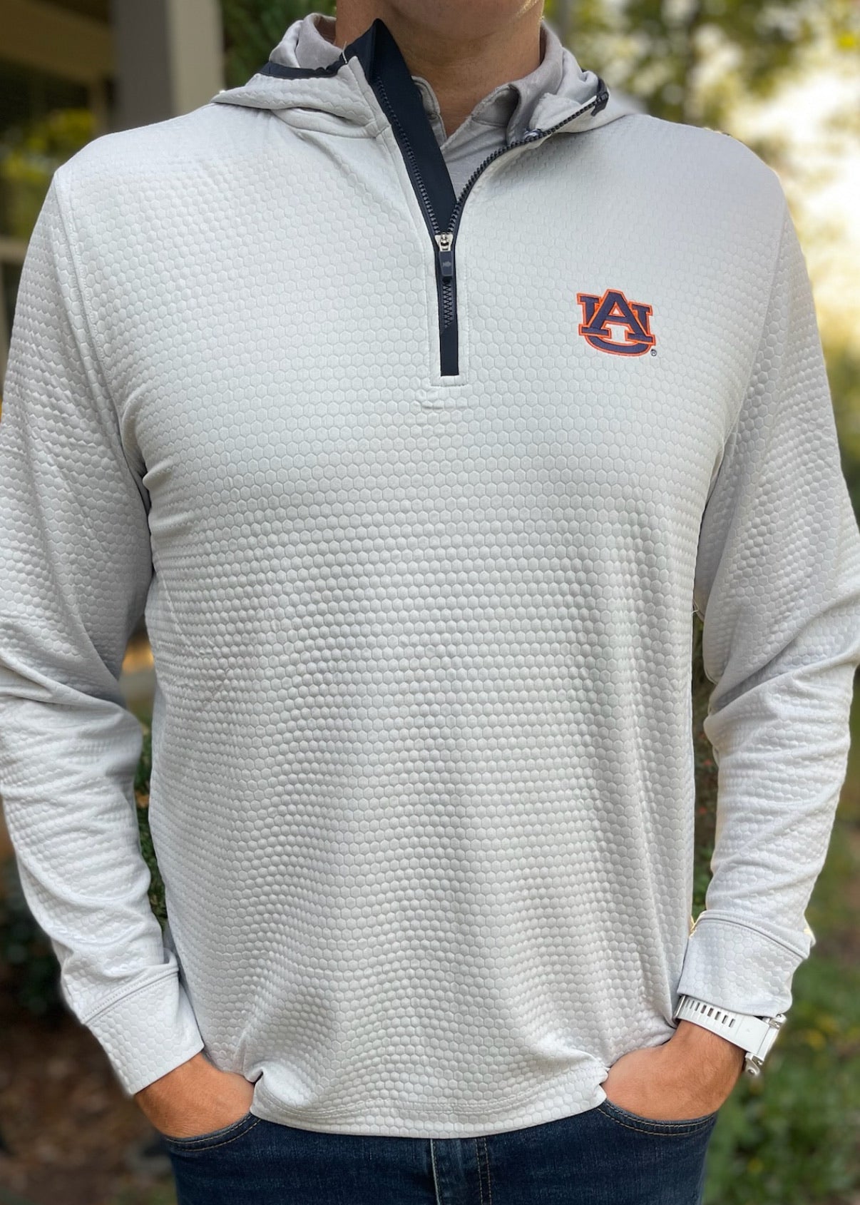 Scuttle Hoodie- Heather Grey-Auburn
