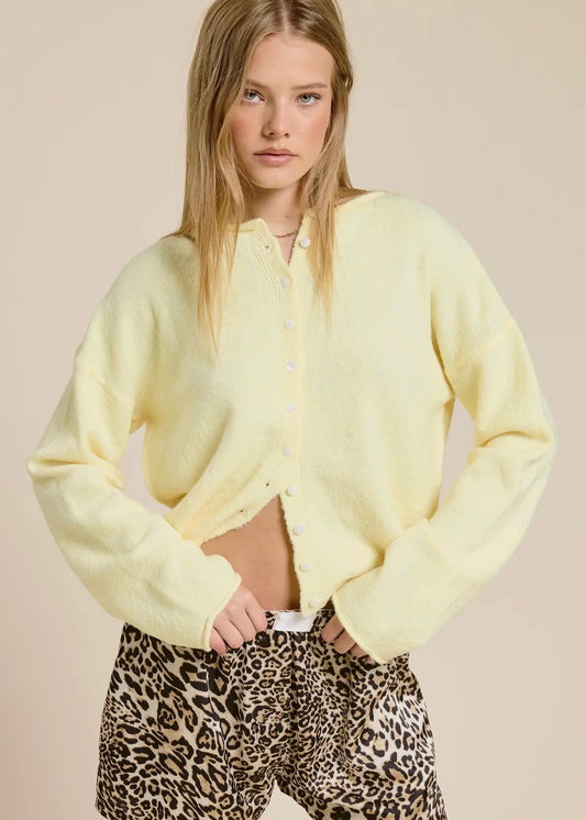 Yellow Cardigan Sweater