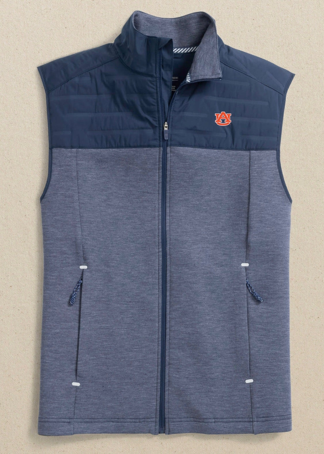 Auburn Coligny Quilted Vest-Blue