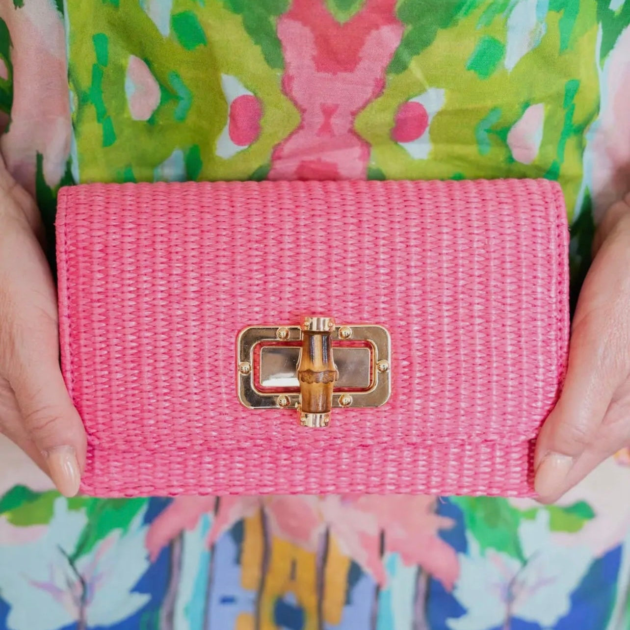 Pink Lily Clutch