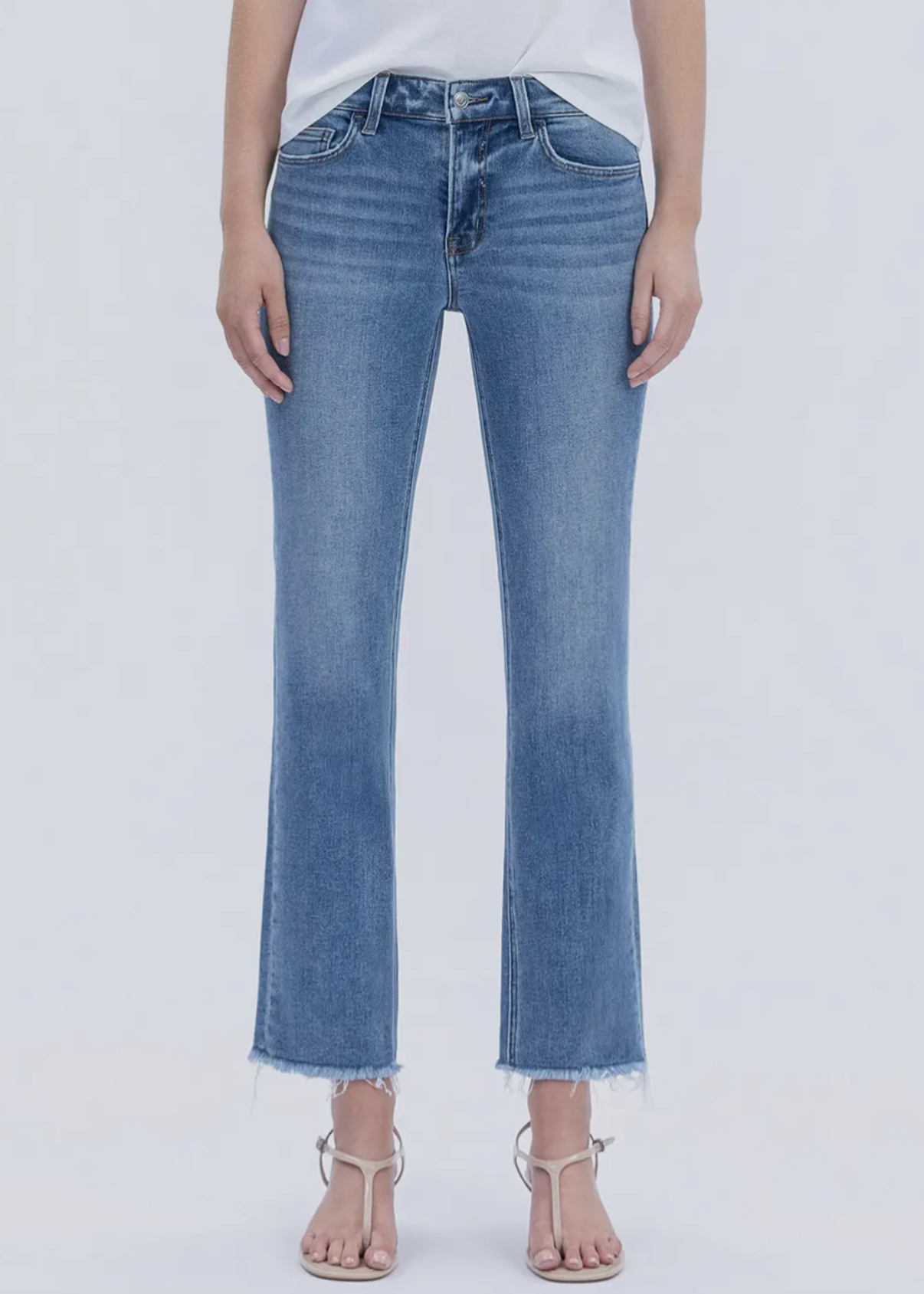 Five Steps to Heaven - Crop Raw Hem Jean