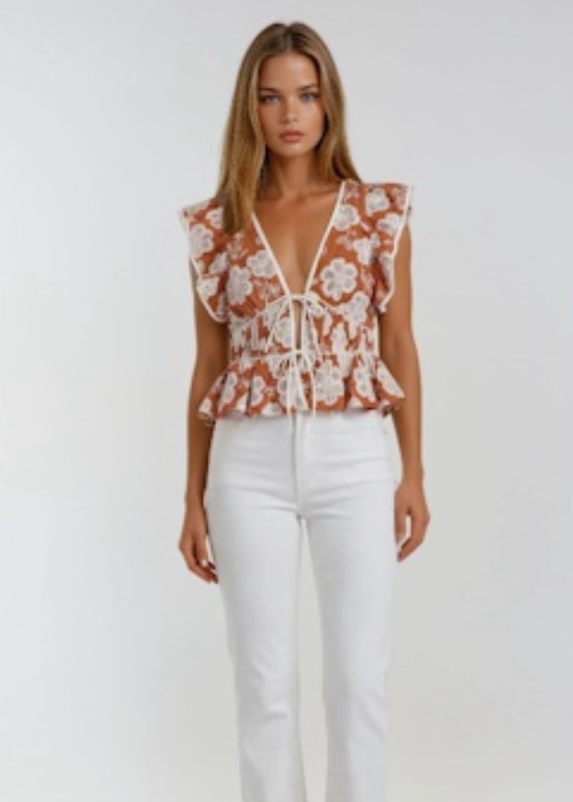 Terracotta Flower Shirt