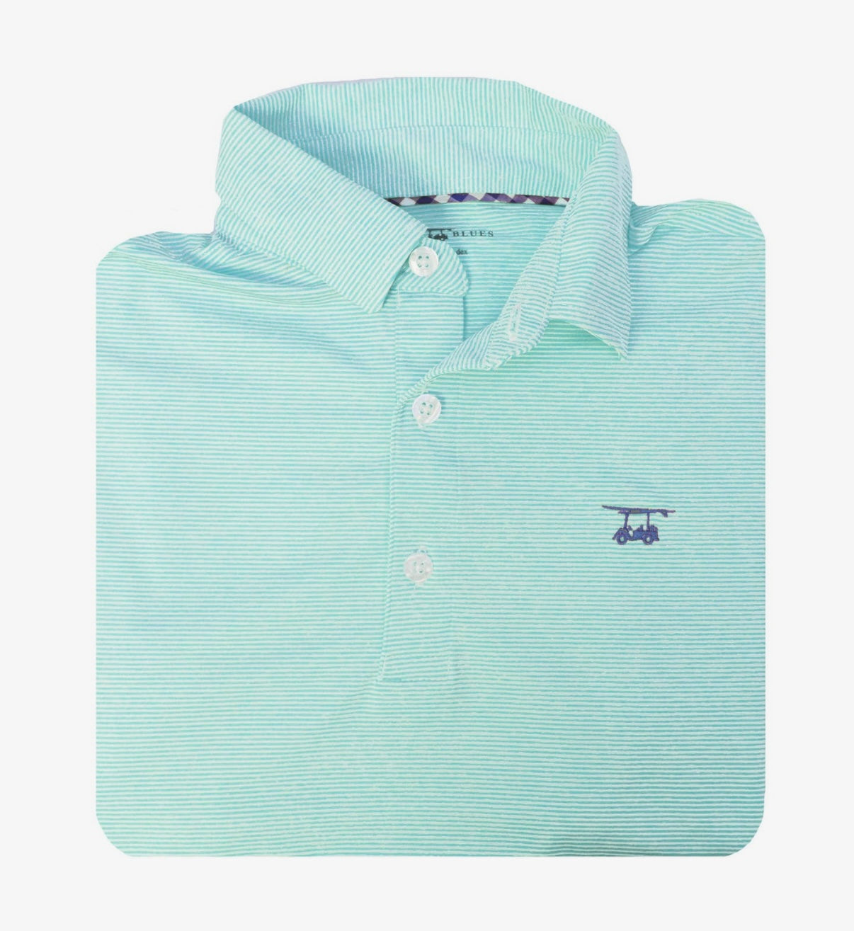 Albatross Polo - Heather Aruba/ White