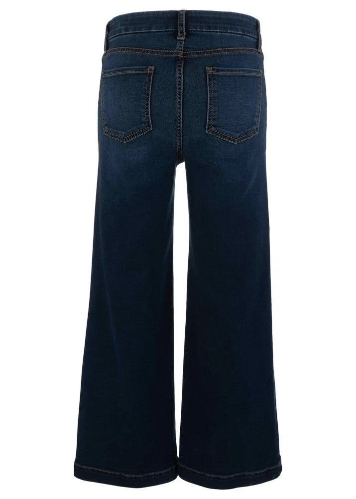 Meg High Rise Wide Leg w/ Patch - Cheerfully