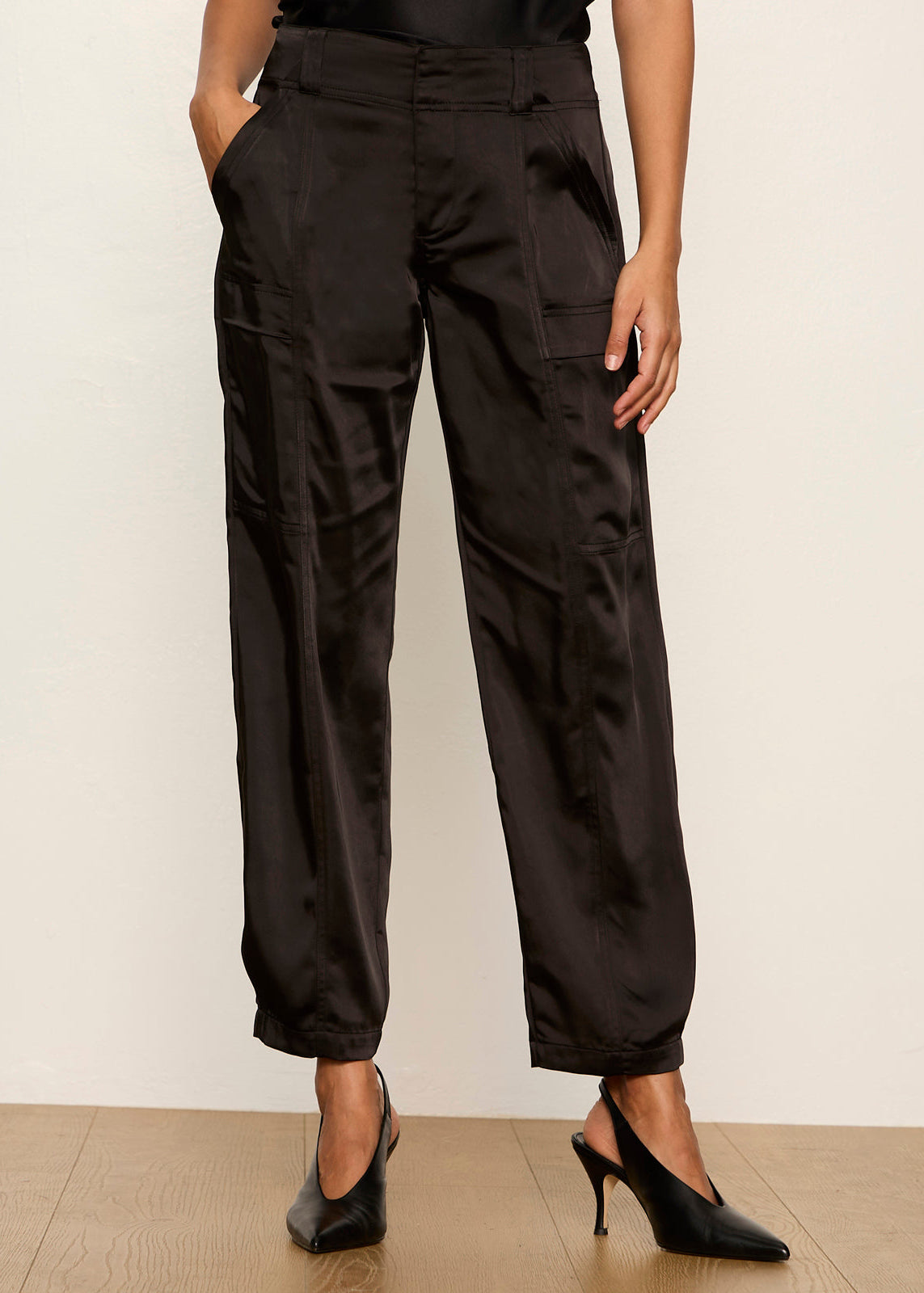 Sphere Satin Pant - Black