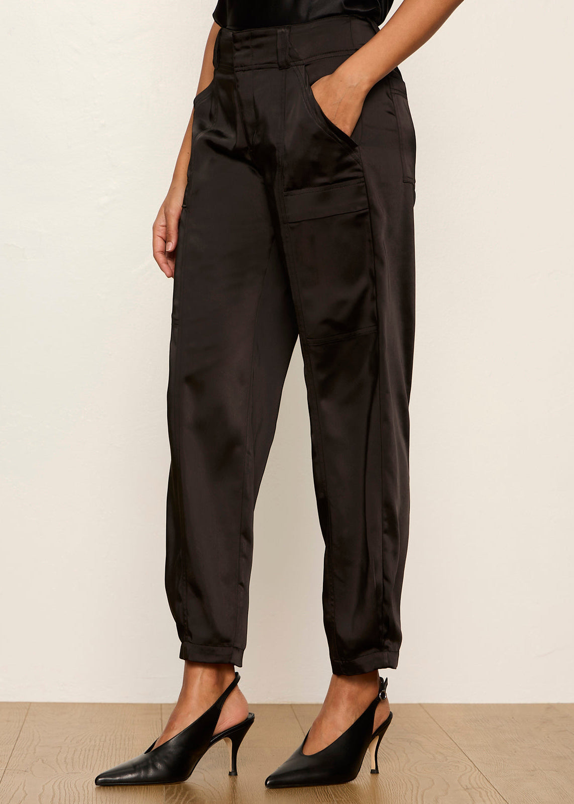 Sphere Satin Pant - Black
