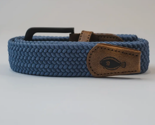 Men's Woven Belt- Steel Blue