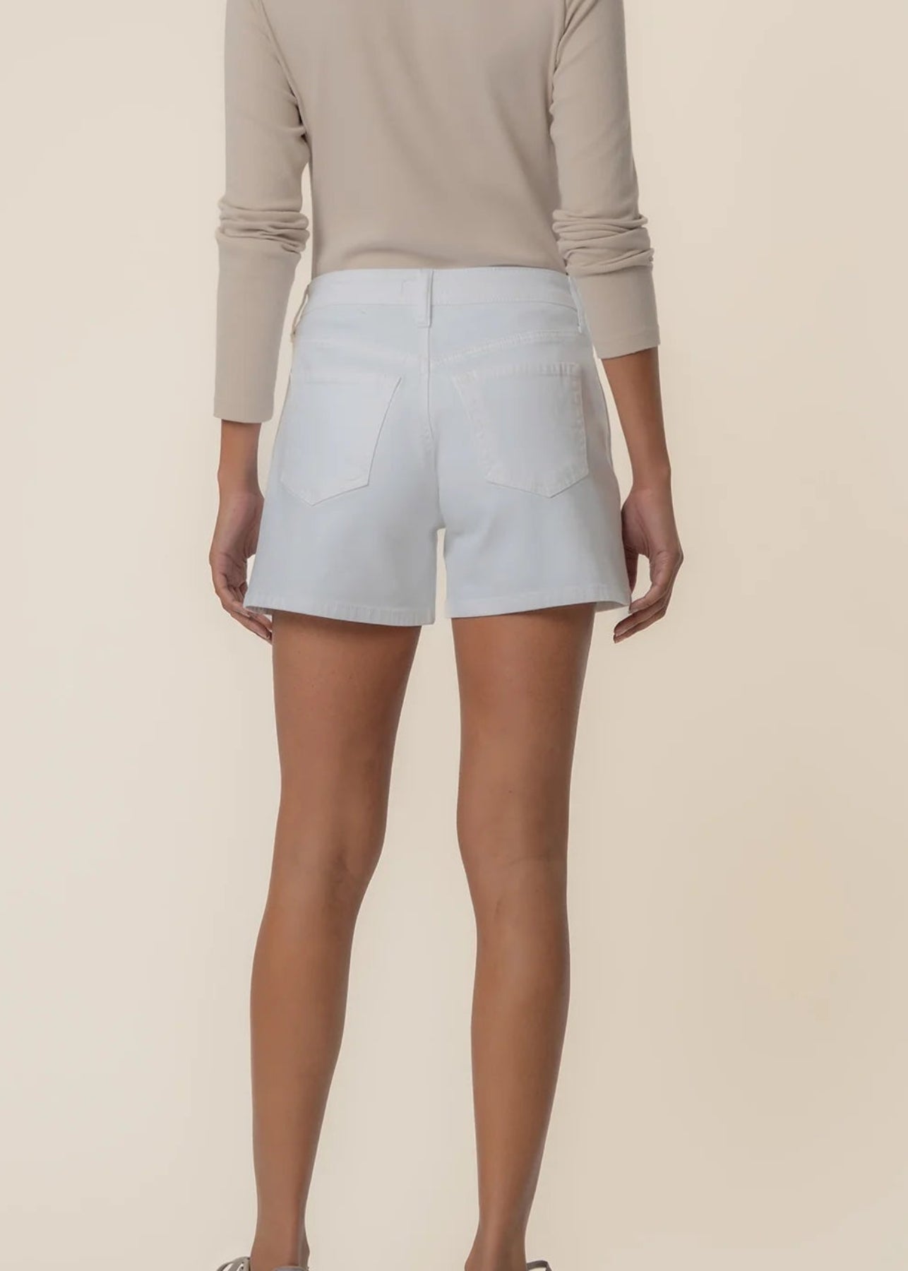 Jane High Rise Short- Optic White