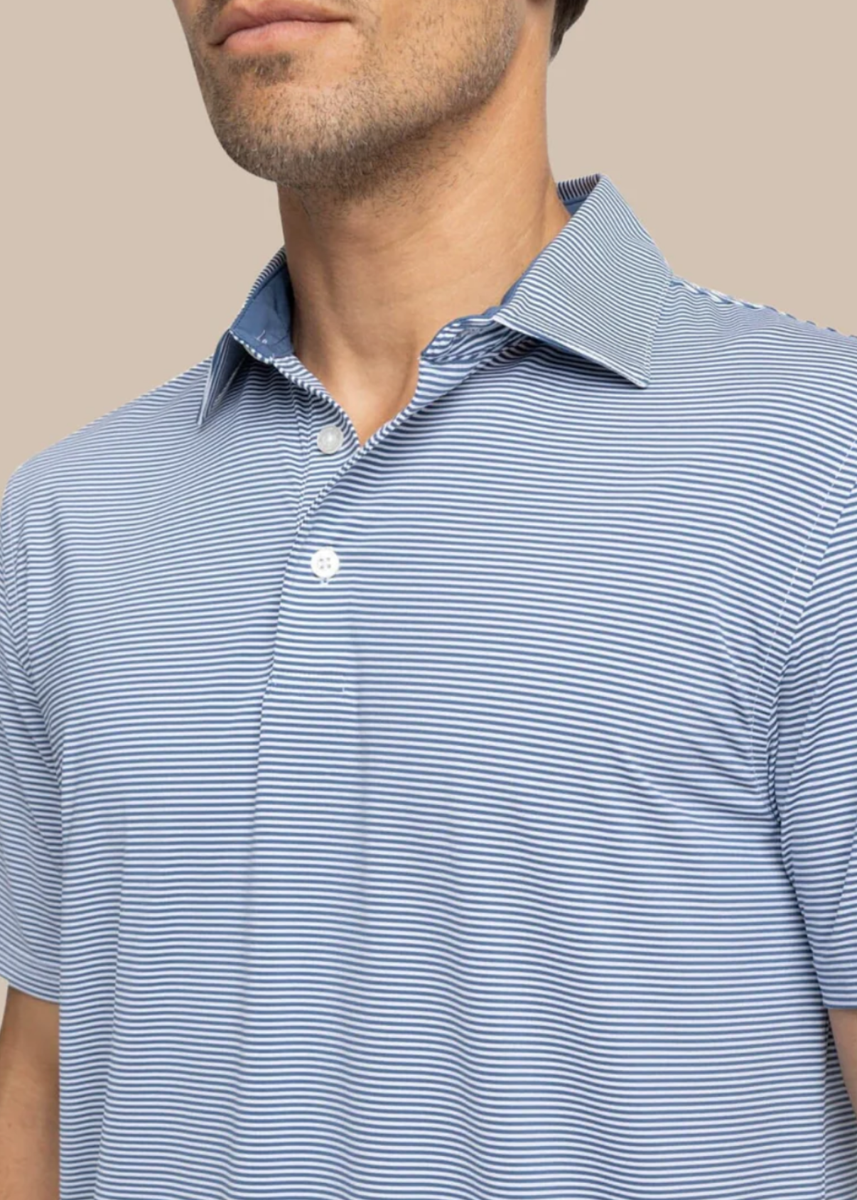 Auburn Meadowbrook Polo - Aged Denim