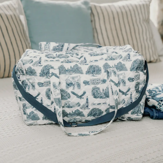 Auburn Quilted Duffle Bag