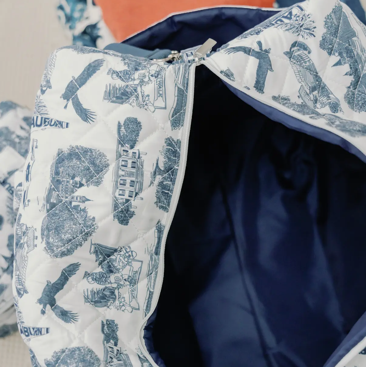 Auburn Quilted Duffle Bag