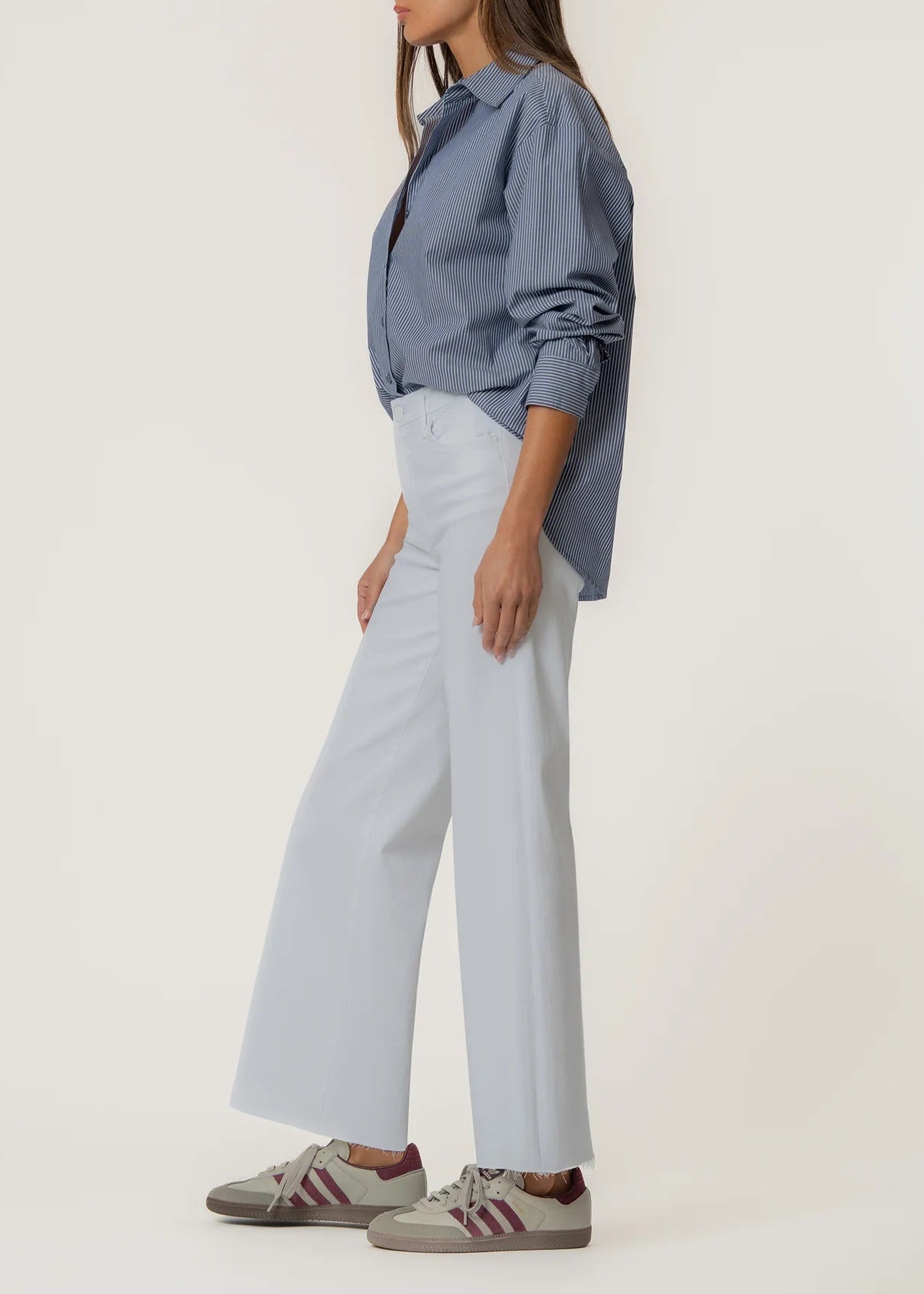 Kut Meg High Rise Raw Hem- White