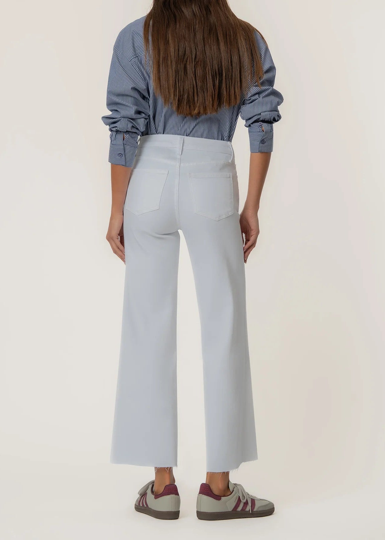 Kut Meg High Rise Raw Hem- White