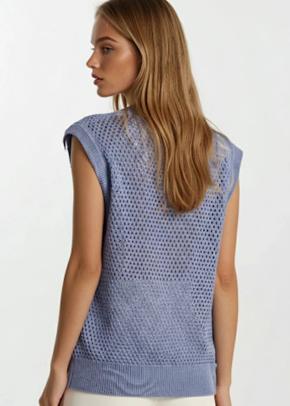 Eden Sweater Tank - Cobalt Blue