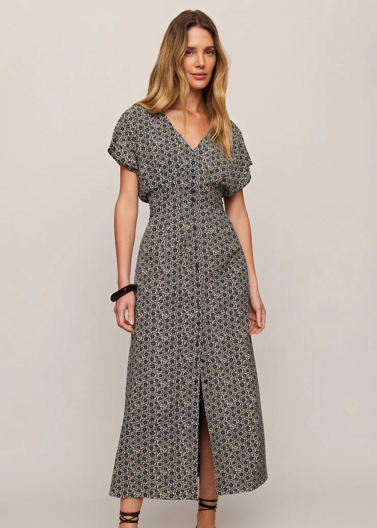 Sanna Iris Floral Midi Dress