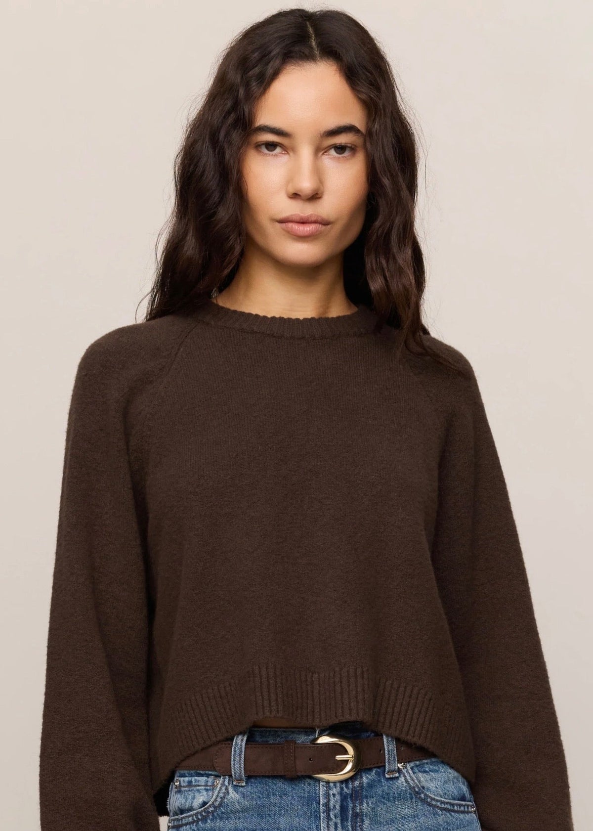 Coming Up Sweater-brown
