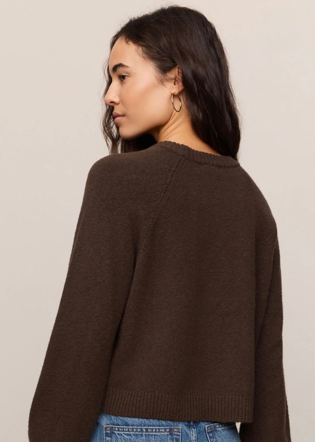Coming Up Sweater-brown