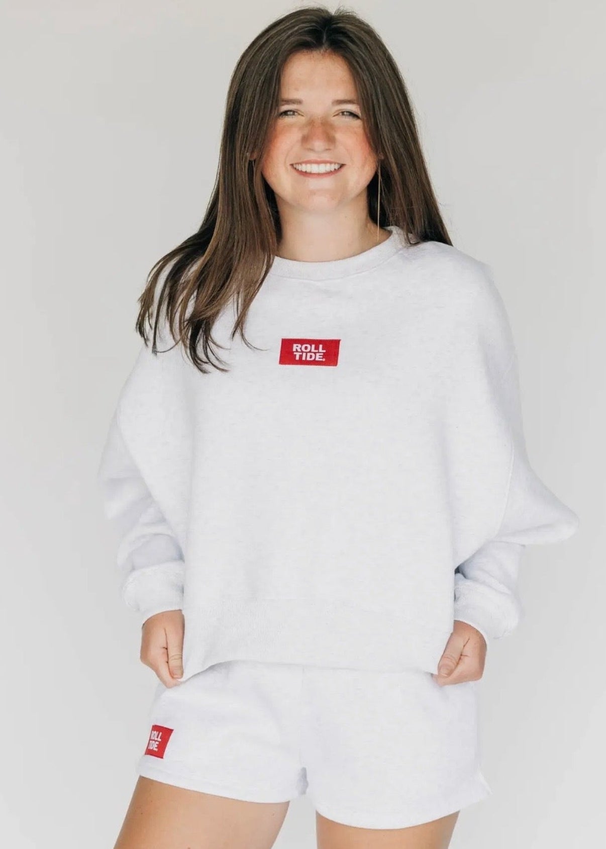 Becca Boxy Crewneck - Ash